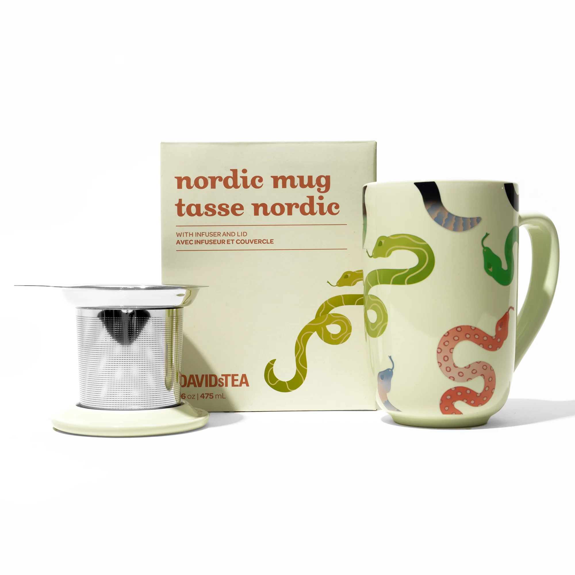 DAVIDsTEA Sssip Me Green Colour Changing Nordic Mug Cup