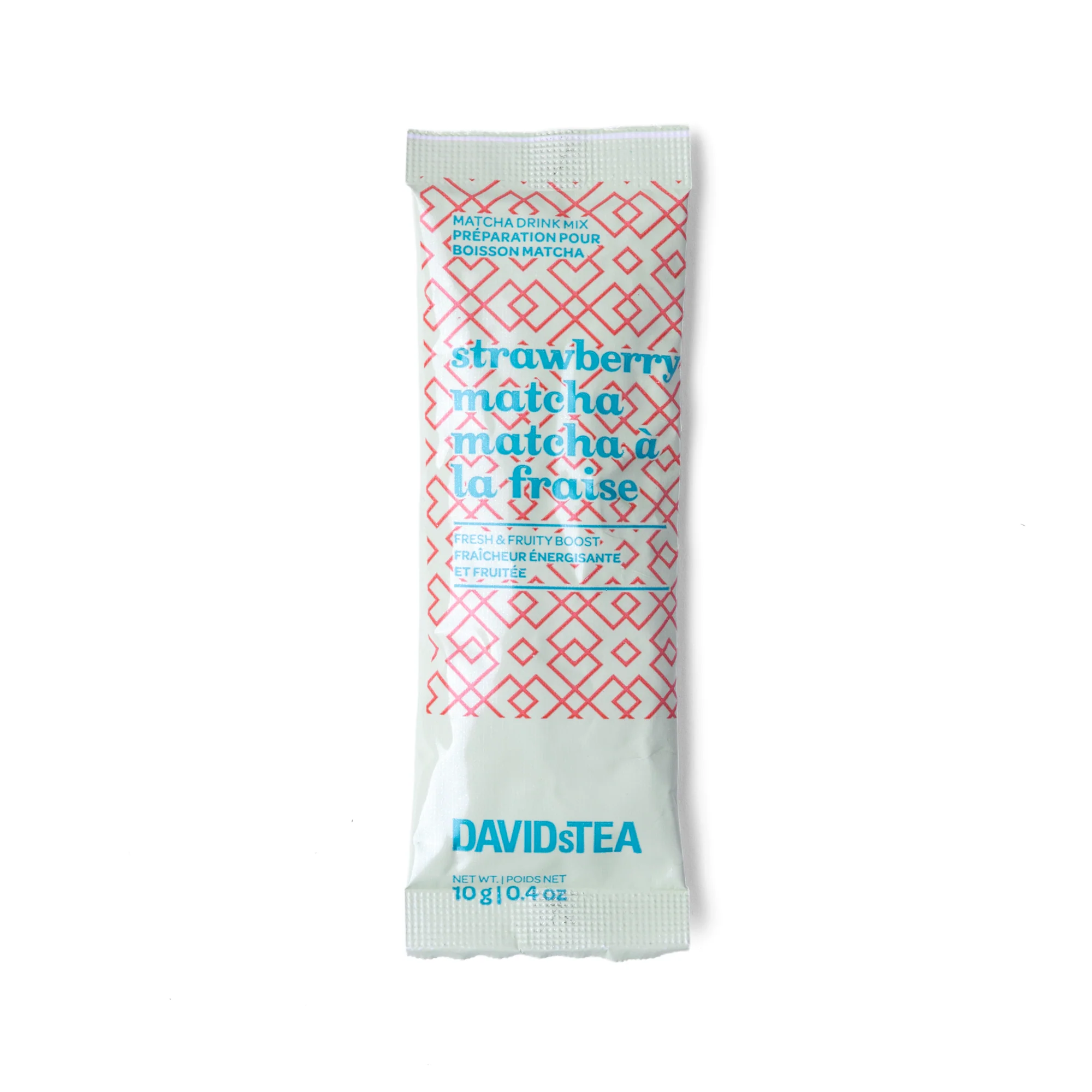 DAVIDsTEA Strawberry Matcha Single Serves Pack of 48 Tea