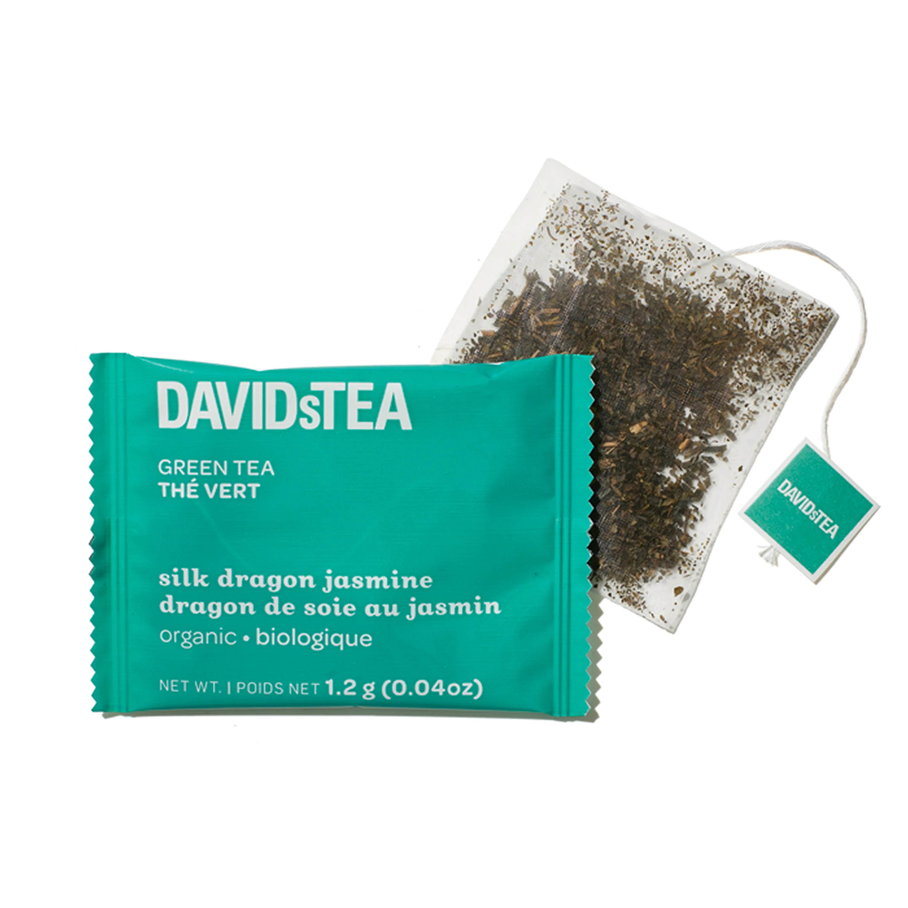 DAVIDsTEA Organic Silk Dragon Jasmine Tea Pack of 12 Sachets — SKU SB-FB6799-F7C973F3E605A3 - Image 2