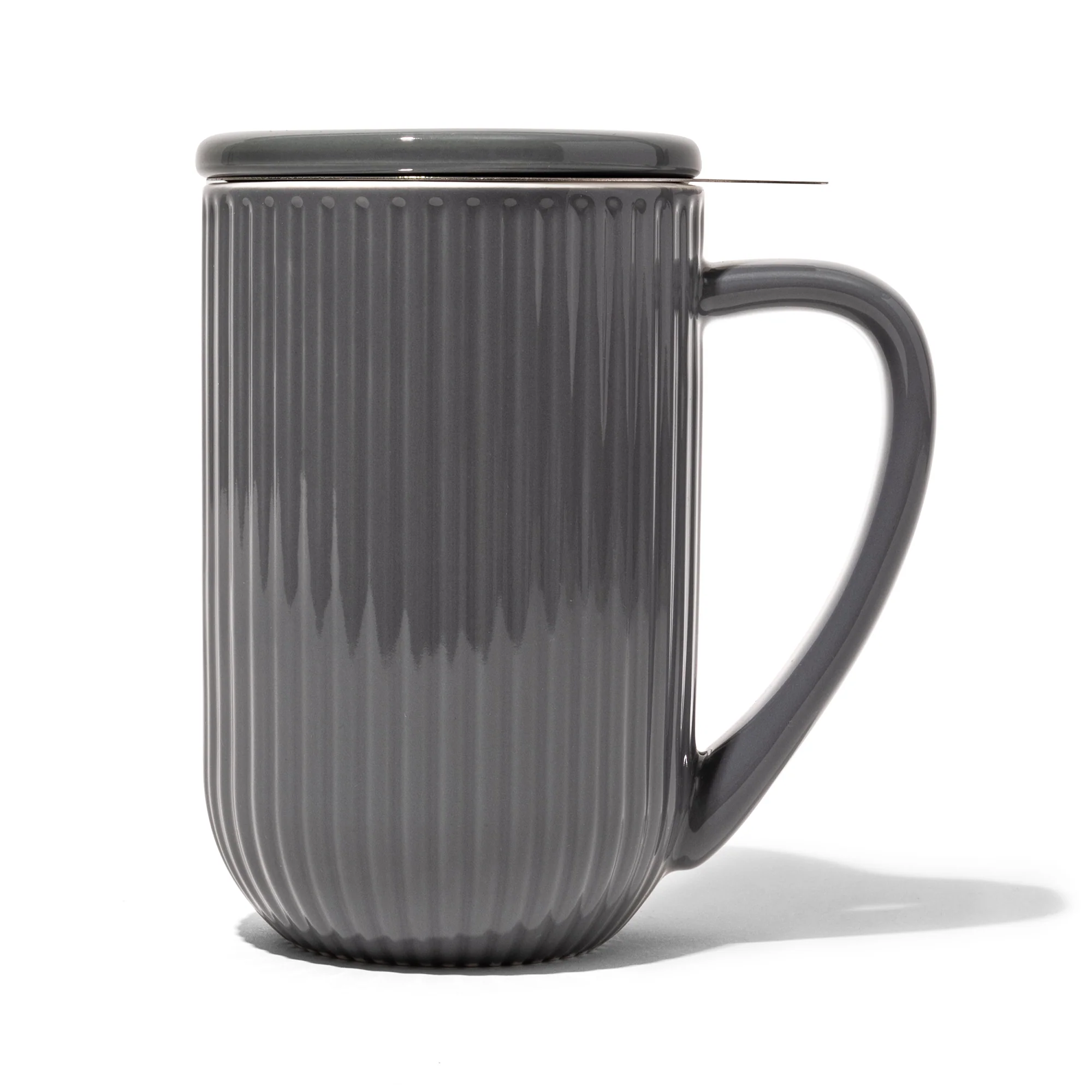 DAVIDsTEA Sesame Grey Ribbed Nordic Mug — SKU SB-FB6799-FDE1B50461A79E Cup - Image 2