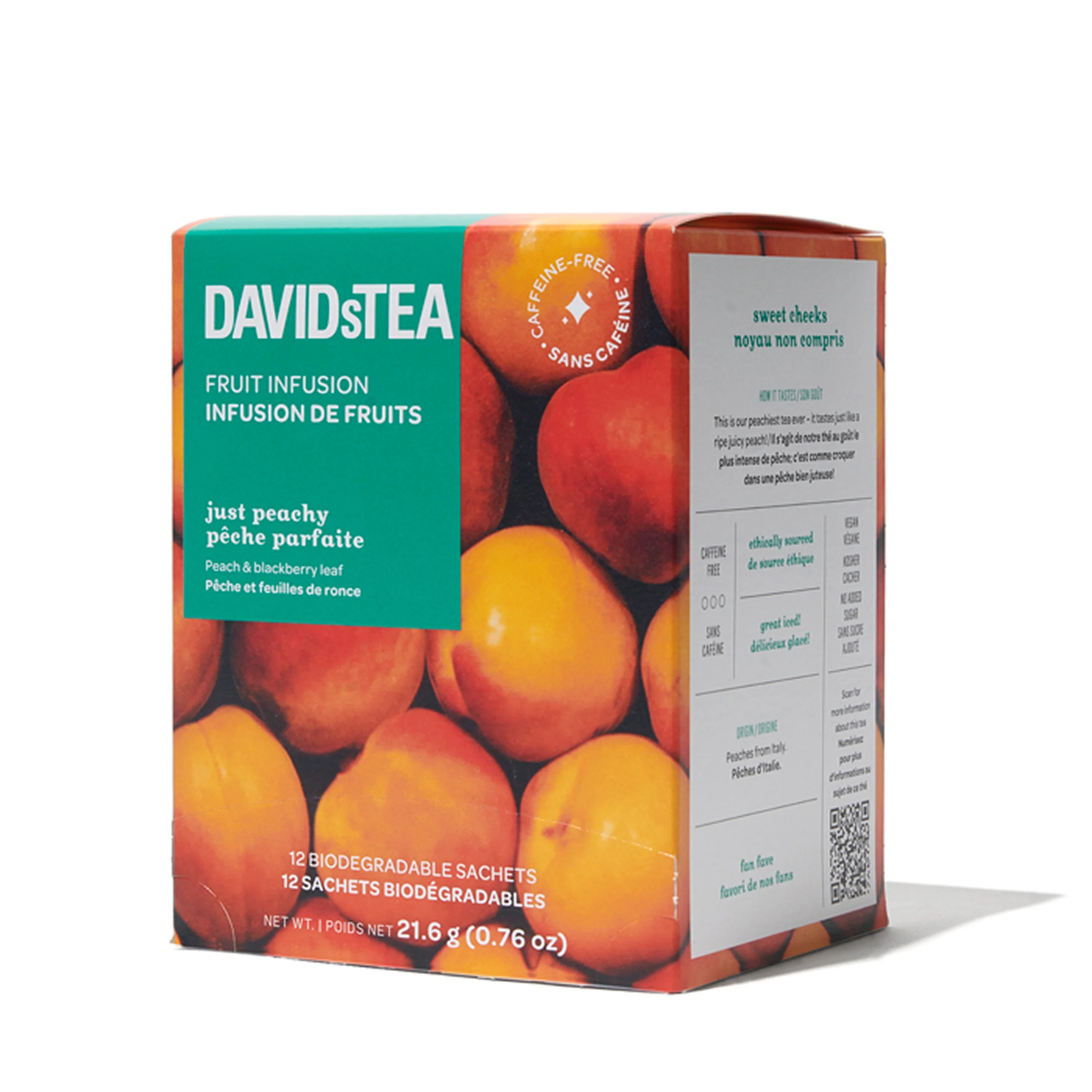DAVIDsTEA Just Peachy Tea Pack of 12 Sachets — SKU SB-FB6799-9B832D0B33A801 - Image 3