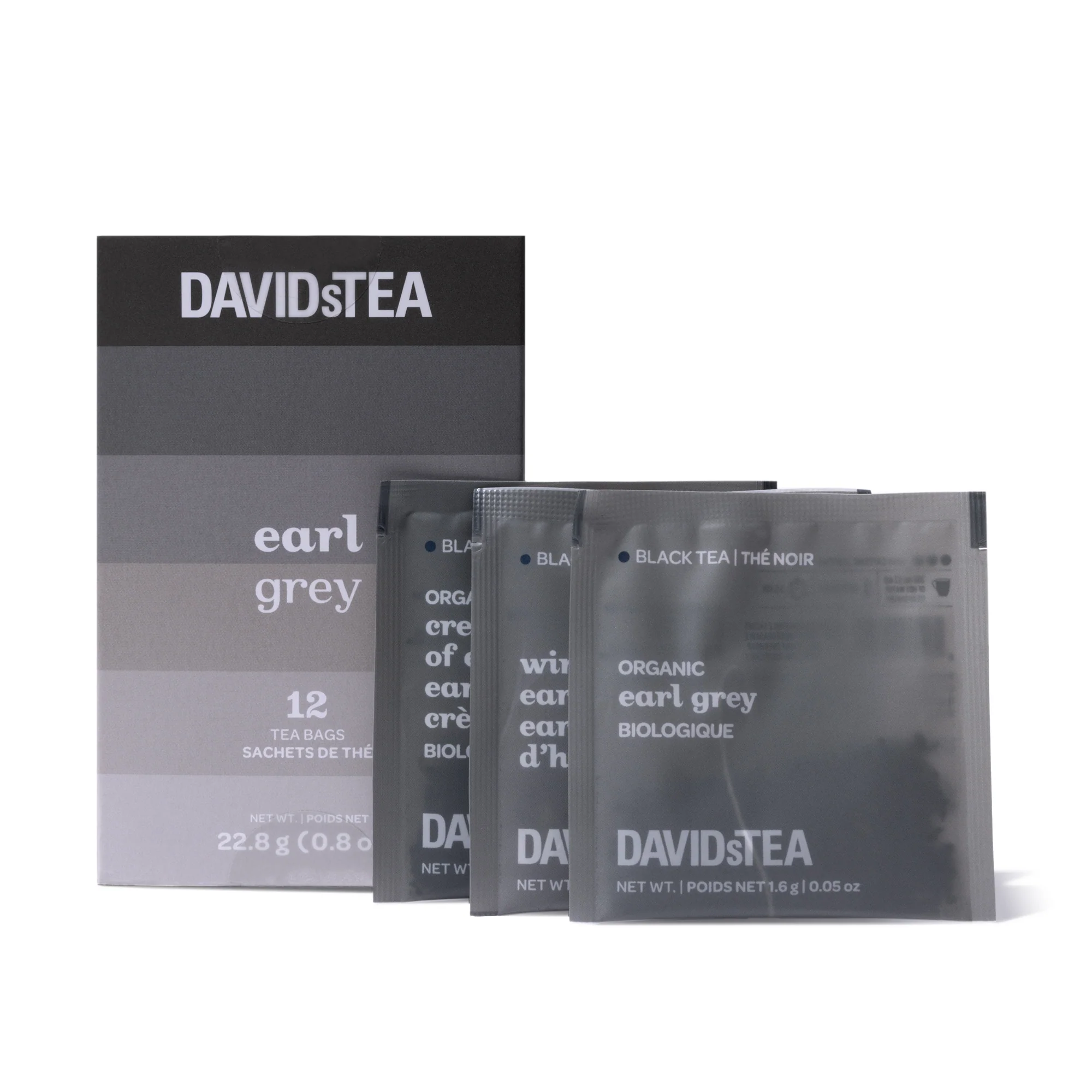 DAVIDsTEA Earl Grey Variety Box of 12 Sachets Tea