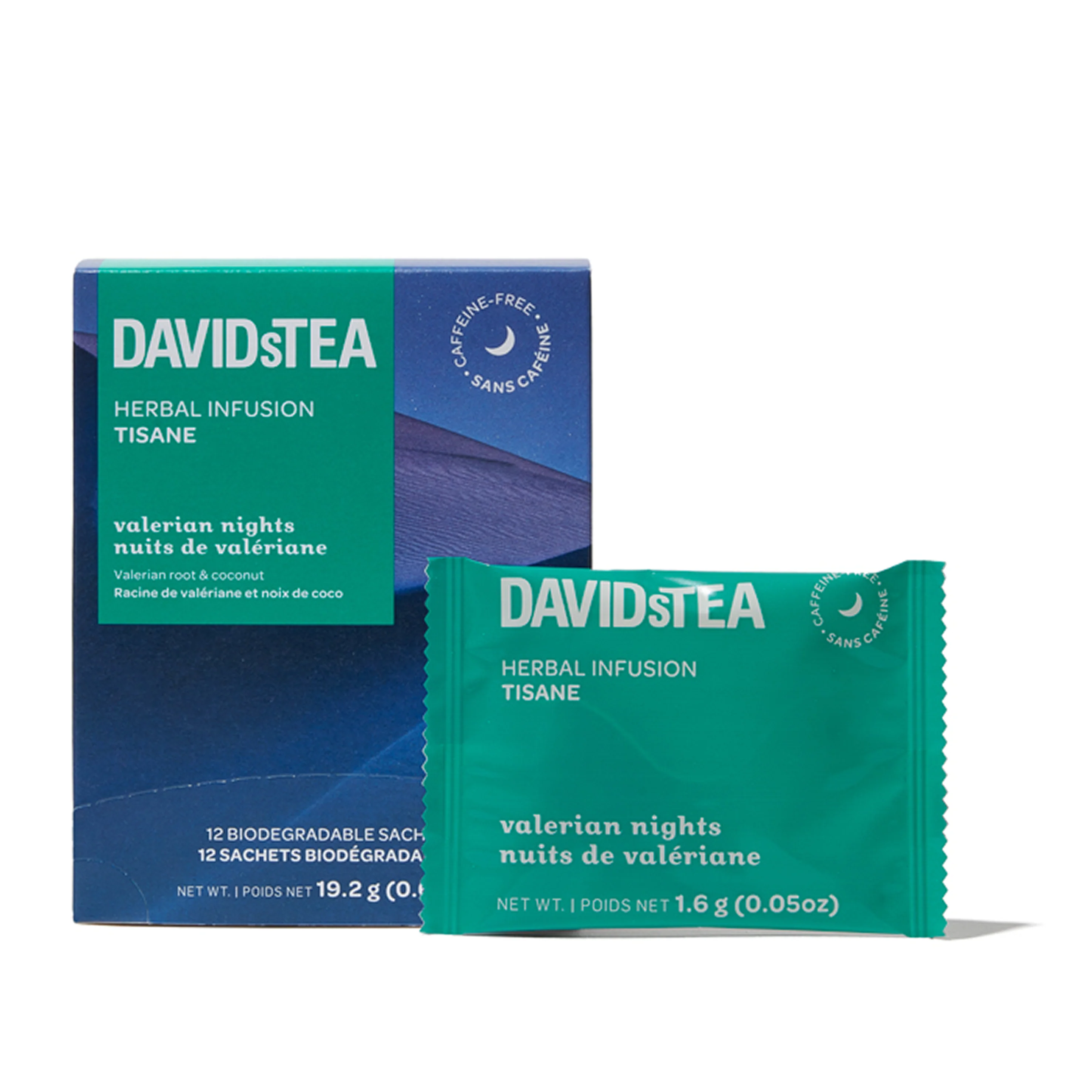 DAVIDsTEA Valerian Nights Tea Pack of 12 Sachets — SKU SB-FB6799-80480FAD4494DF