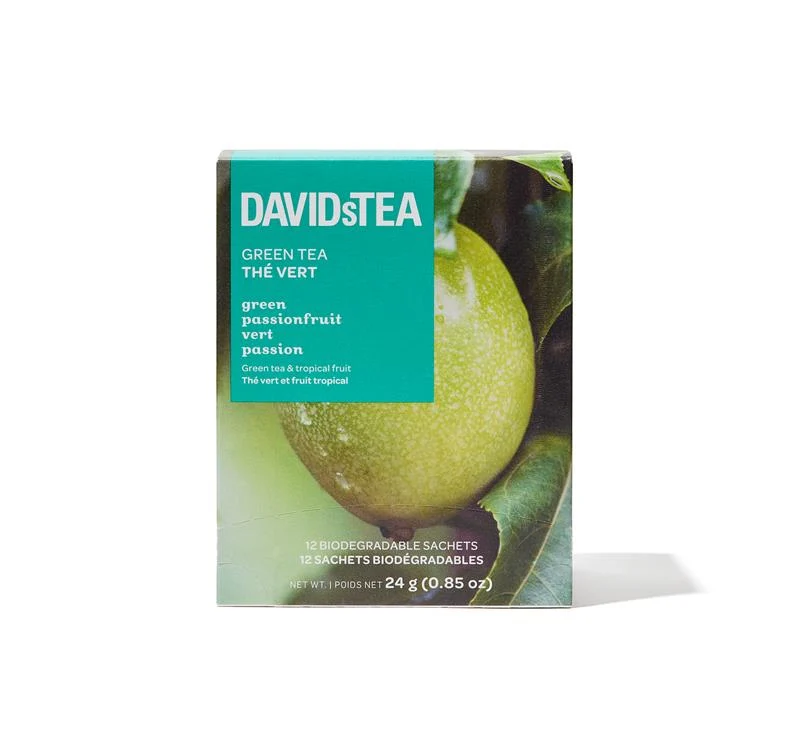 DAVIDsTEA Green Passionfruit Tea Pack of 12 Sachets — SKU SB-FB6799-345D10ADE9890E