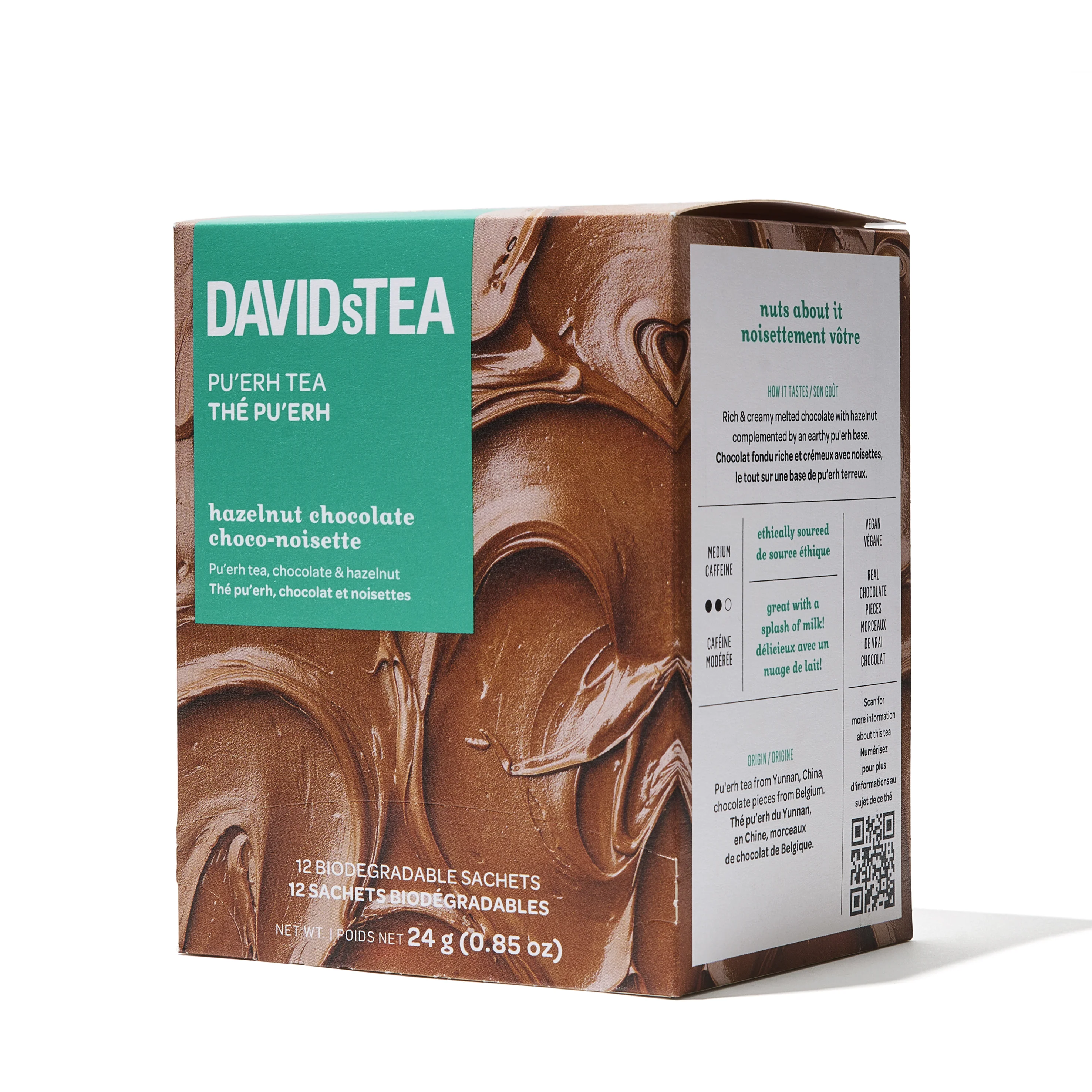 DAVIDsTEA Hazelnut Chocolate Tea Pack of 12 Sachets — SKU SB-FB6799-02BE4C6BEFE675 - Image 3