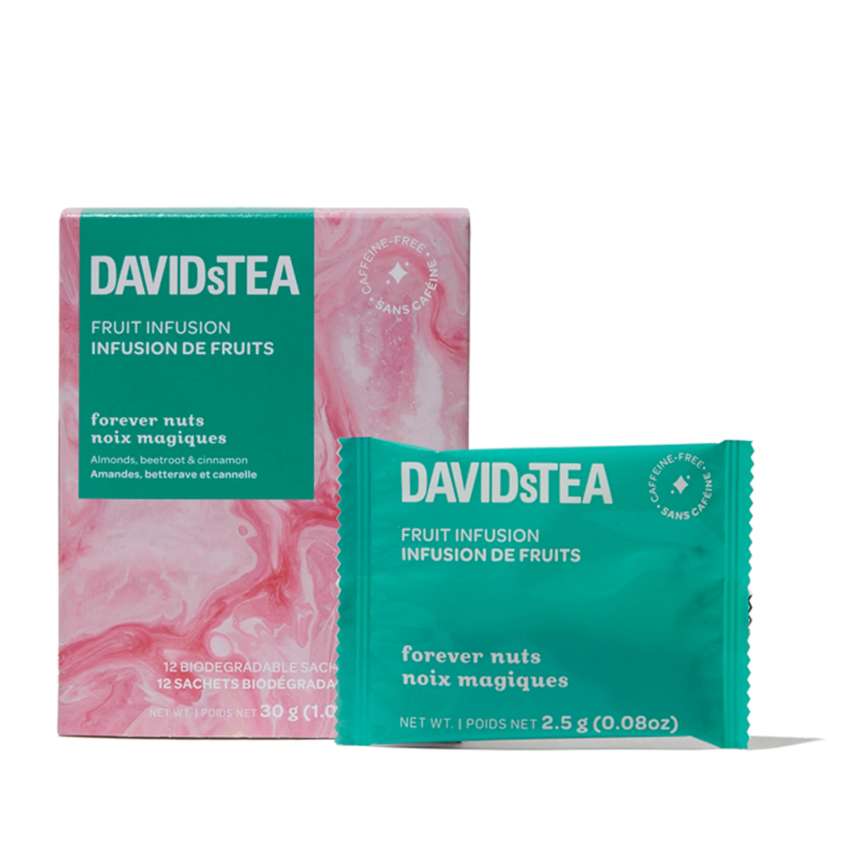DAVIDsTEA Forever Nuts Tea Pack of 12 Sachets — SKU SB-FB6799-F7AEB384408D23