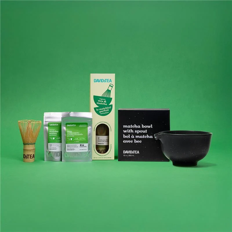 DAVIDsTEA Matcha Barista Gift Bundle Bowl