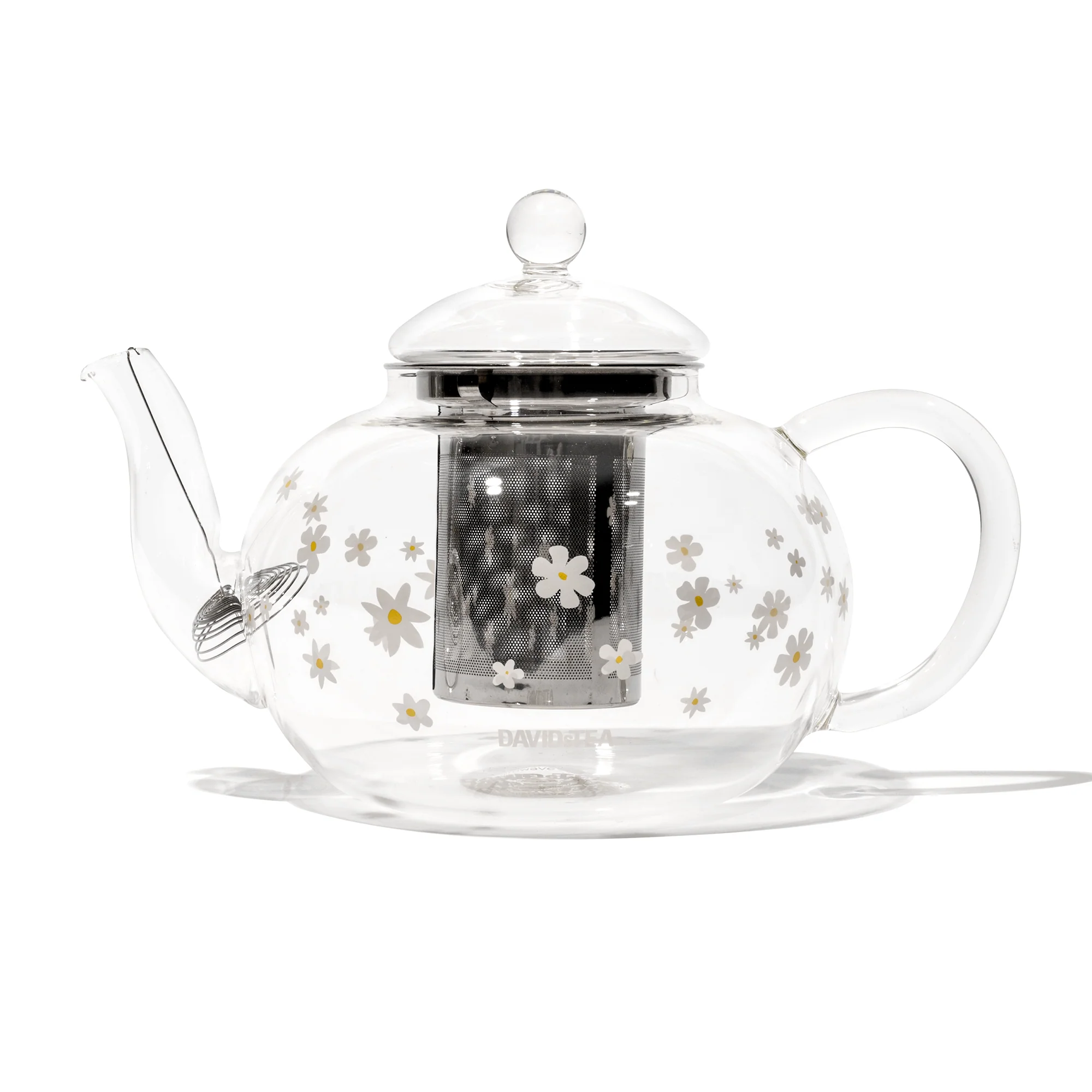 DAVIDsTEA Daisy Glass Bubble Teapot & Teacup Set Tea - Image 2