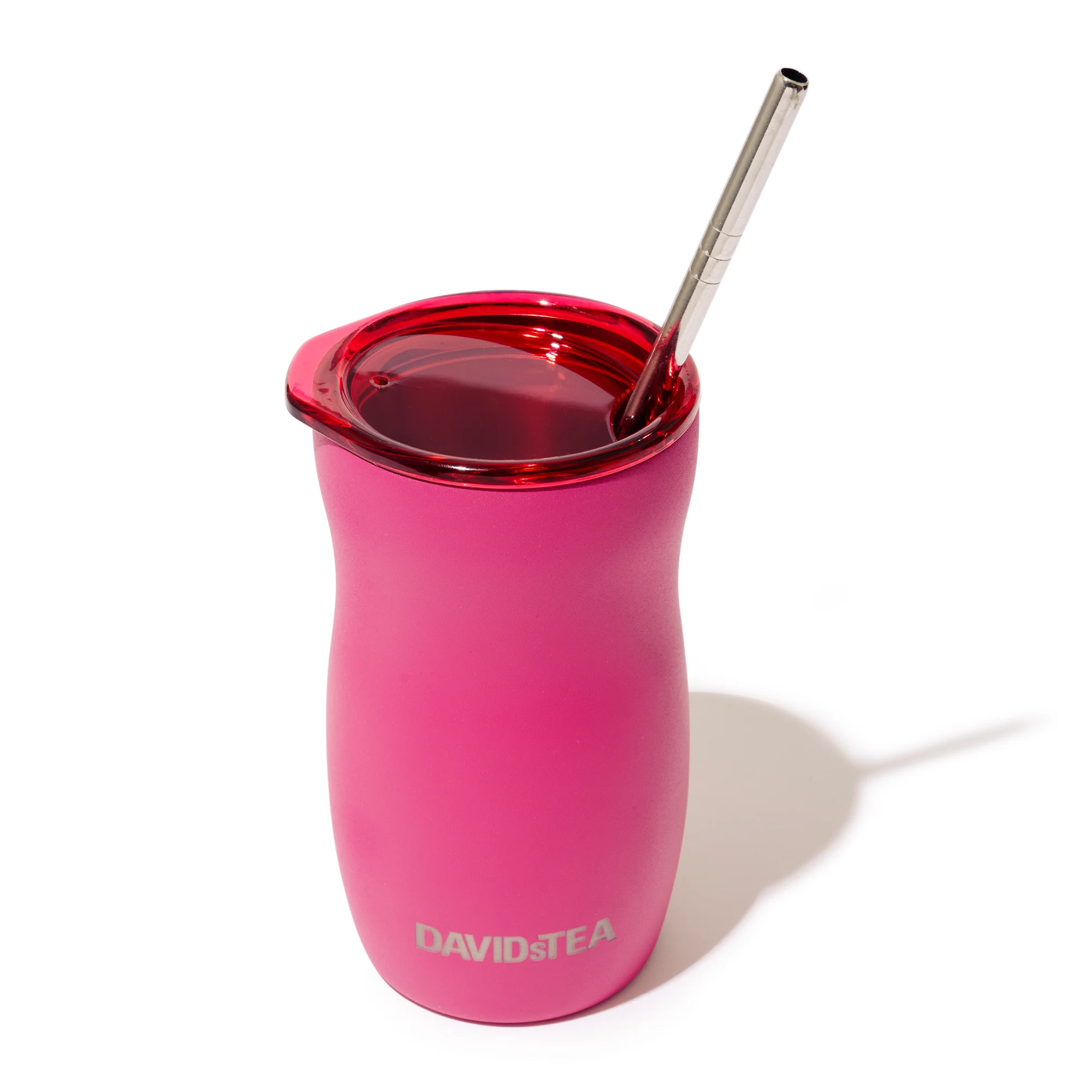 DAVIDsTEA Fuchsia Yerba Maté Cup & Bombilla Straw Duo - Image 2