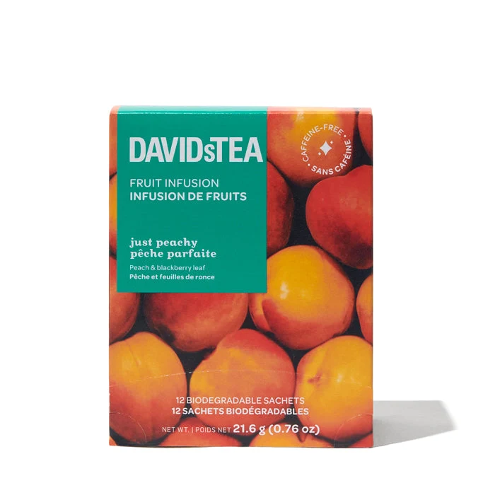 DAVIDsTEA Just Peachy Tea Pack of 12 Sachets — SKU SB-FB6799-E8F59EA7A9B009