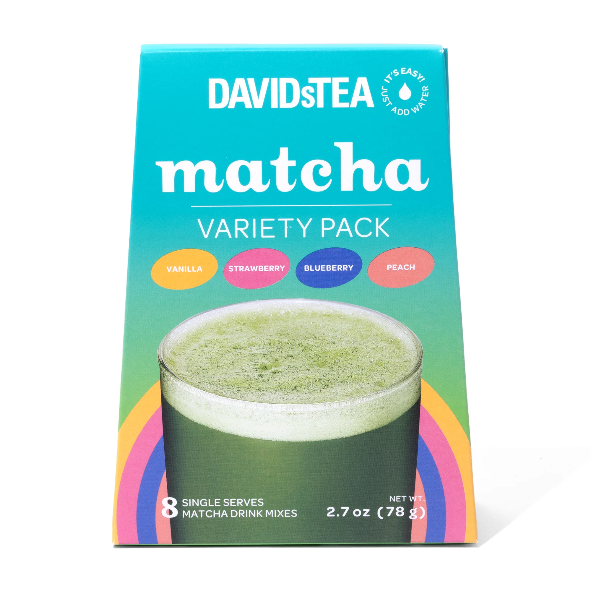 DAVIDsTEA Fruity Matcha Single Serves Variety Pack of 8 — SKU SB-FB6799-CDAD904C63FCE8 Tea