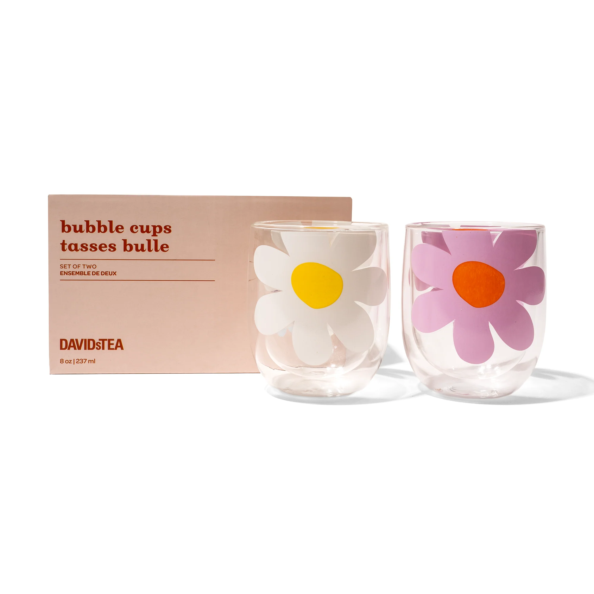 DAVIDsTEA Daisy Double Walled Glass Bubble Cup Set - Image 2