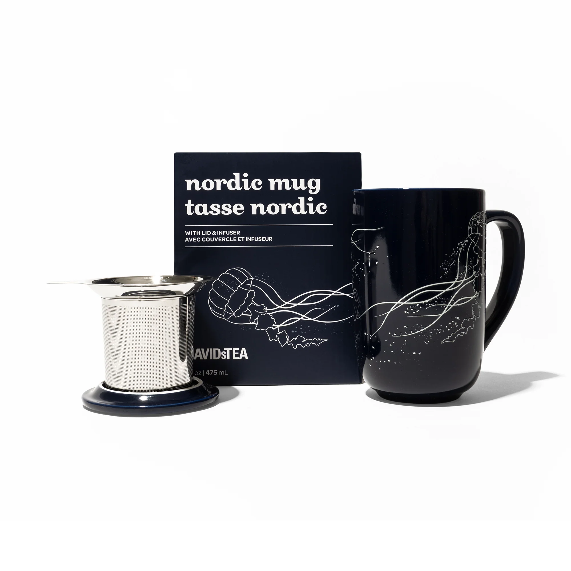 DAVIDsTEA Jellyfish Glow in the Dark Nordic Mug Cup