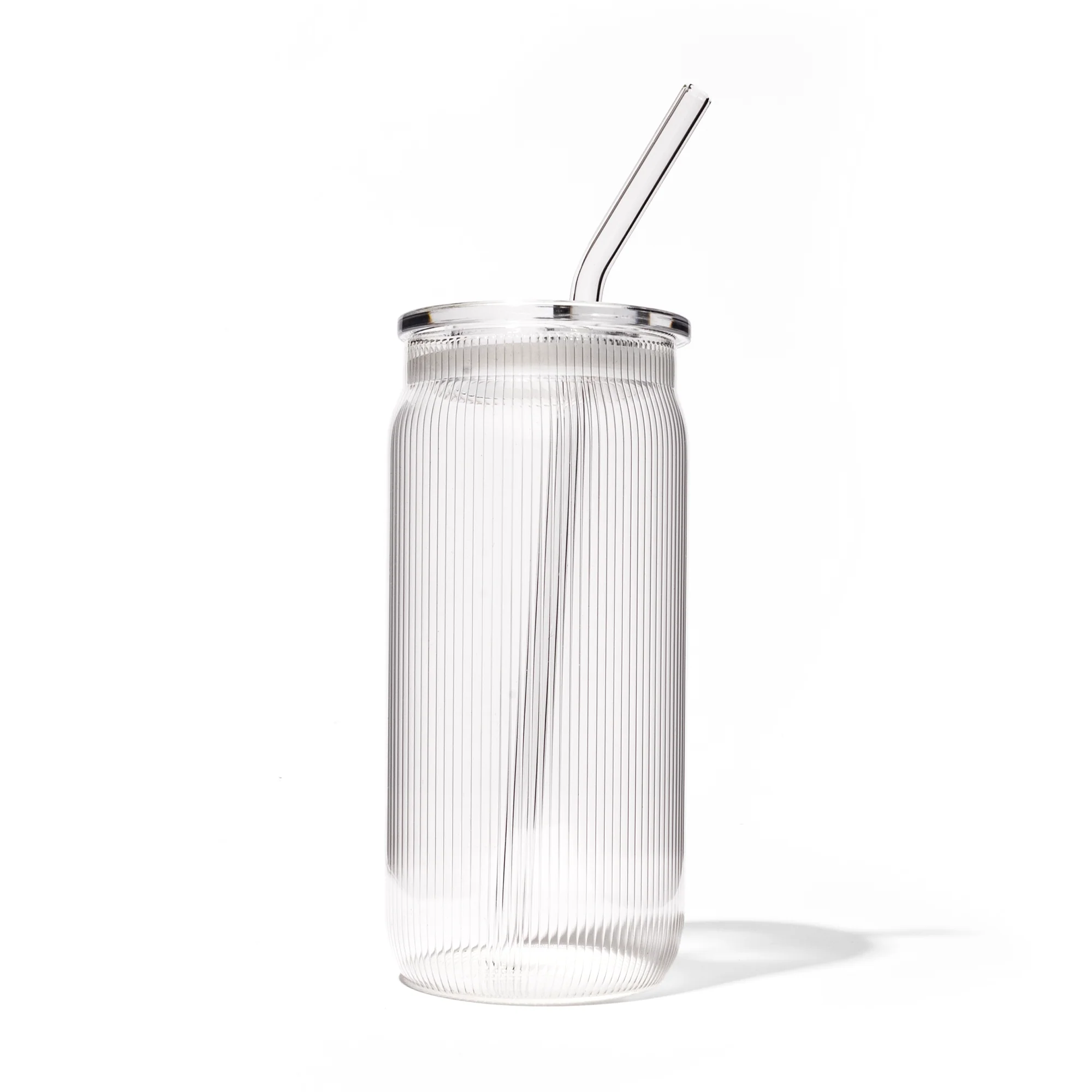 DAVIDsTEA Ribbed Glass Mason Tumbler — SKU SB-FB6799-07D6661B93C3C4 Cup - Image 3