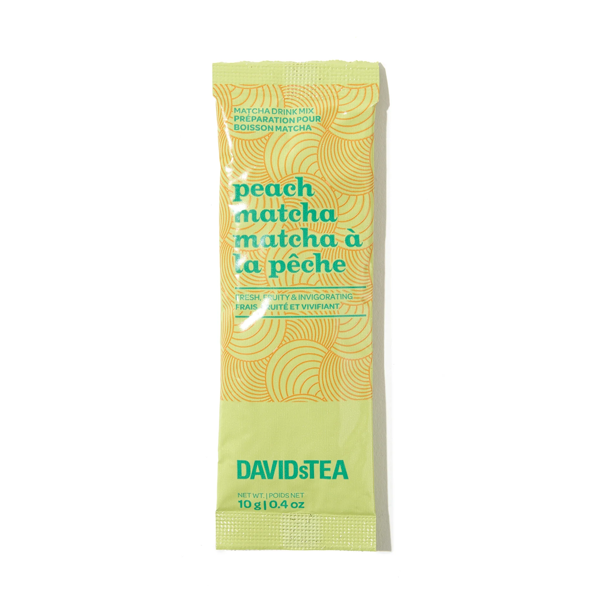 DAVIDsTEA Peach Matcha Single Serves Pack of 48 Tea