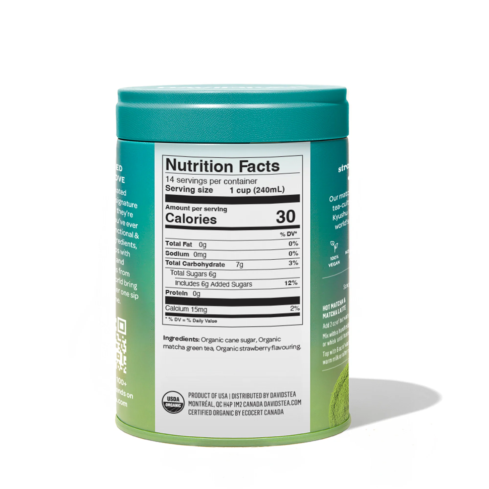 DAVIDsTEA Organic Strawberry Matcha Tea Tin — SKU SB-FB6799-53207781F0A6C7 - Image 3