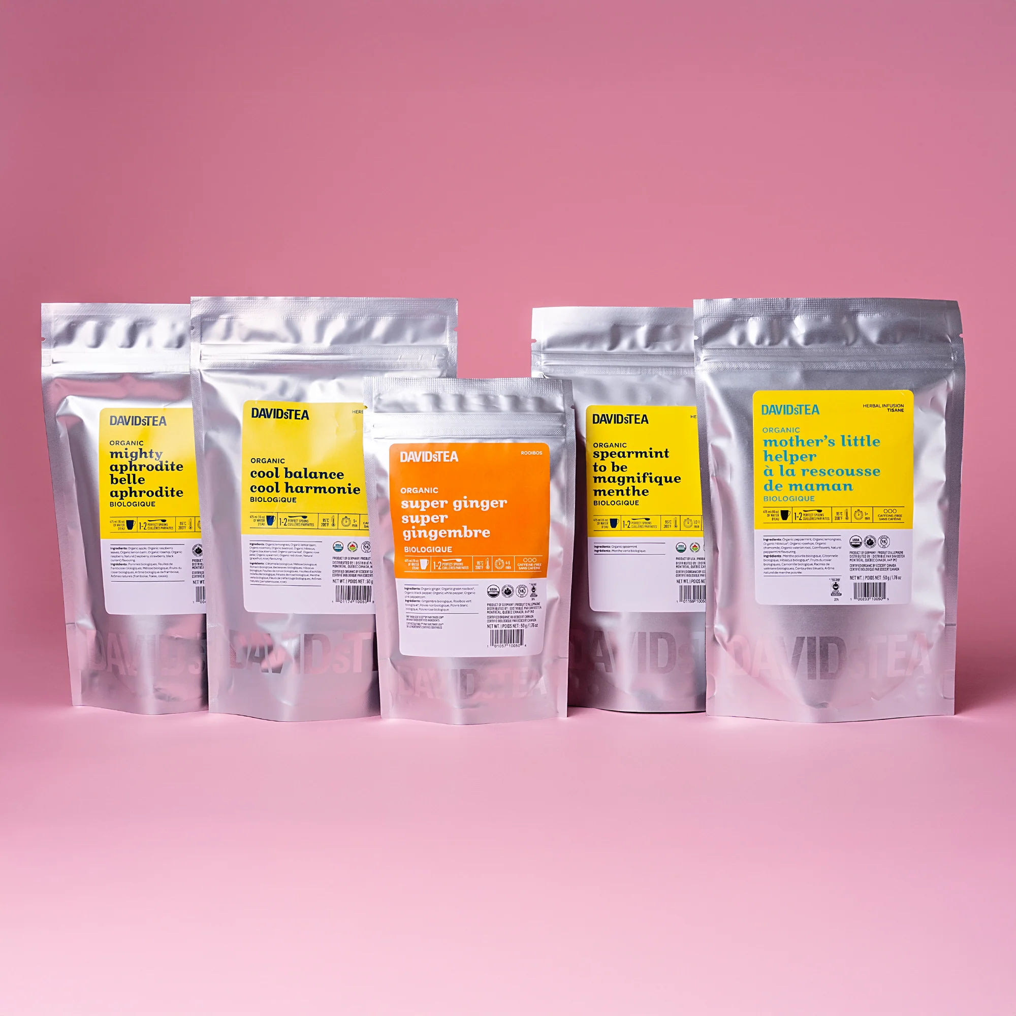DAVIDsTEA Women's Wellness Organic Tea Bundle Cup