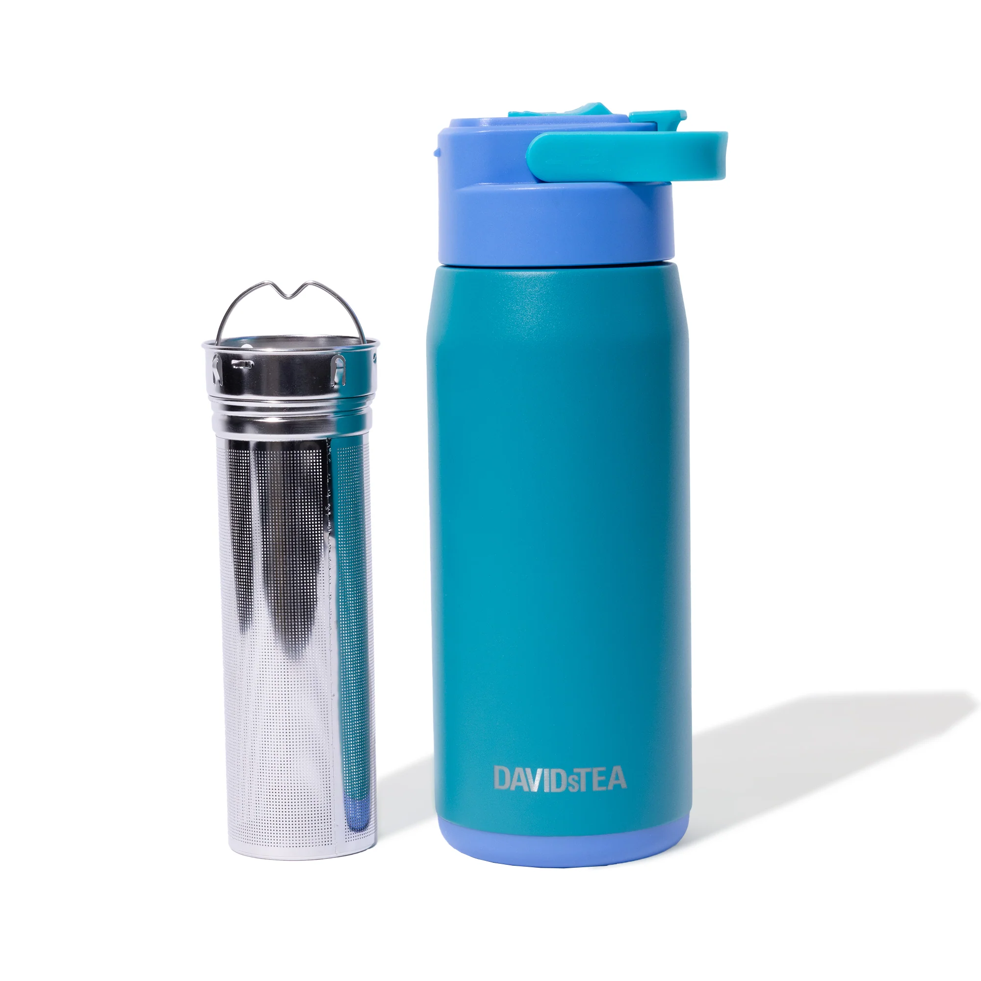 DAVIDsTEA Deep Teal Everyday Travel Mug - Image 3